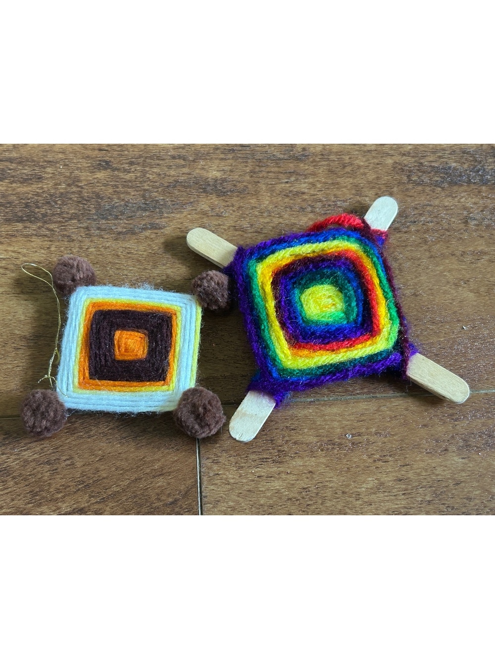 Handmade Colorful Wool Yarn Mandala Wall Hangings